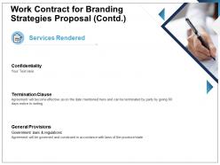 Work contract for branding strategies proposal contd ppt powerpoint presentation