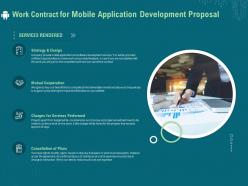 Work contract for mobile application development proposal ppt clipart