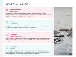 Work contract mutual ppt powerpoint presentation gallery example file