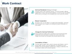 Work contract services performed ppt powerpoint presentation styles introduction