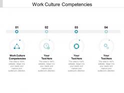 Work culture competencies ppt powerpoint presentation layouts ideas cpb