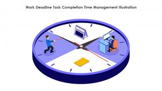 Work Deadline Task Completion Time Management Illustration