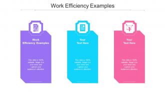 Work Efficiency Examples Ppt Powerpoint Presentation Gallery Slide Cpb
