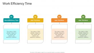 Work Efficiency Time In Powerpoint And Google Slides Cpb