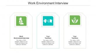 Work environment interview ppt powerpoint presentation professional guide cpb