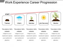 Work experience career progression