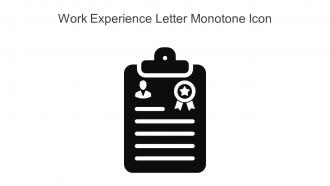Work Experience Letter Monotone Icon In Powerpoint Pptx Png And Editable Eps Format