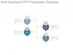 Work experience ppt presentation examples