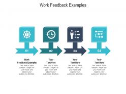 Work feedback examples ppt powerpoint presentation portfolio slides cpb