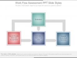Work flow assessment ppt slide styles