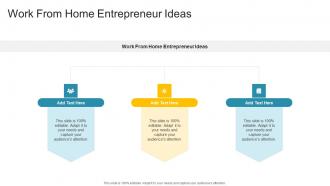 Work From Home Entrepreneur Ideas In Powerpoint And Google Slides Cpb