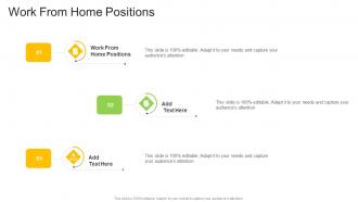 Work From Home Positions In Powerpoint And Google Slides Cpb
