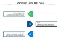 Work from home task plans ppt powerpoint presentation layouts outfit cpb