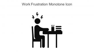 Work Frustration Monotone Icon In Powerpoint Pptx Png And Editable Eps Format