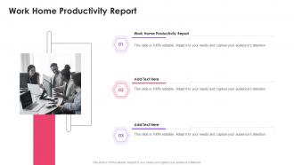 Work Home Productivity Report In Powerpoint And Google Slides Cpb