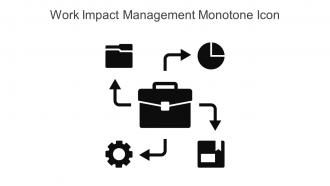 Work Impact Management Monotone Icon In Powerpoint Pptx Png And Editable Eps Format