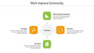 Work improve community ppt powerpoint presentation pictures diagrams cpb