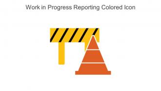 Work In Progress Reporting Colored Icon In Powerpoint Pptx Png And Editable Eps Format