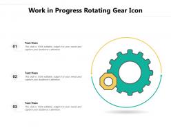 Work in progress rotating gear icon
