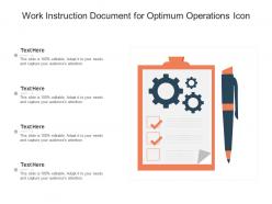 Work Instruction Document For Optimum Operations Icon