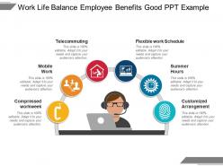 Work life balance employee benefits good ppt example