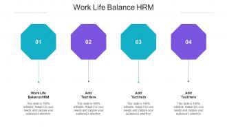 Work Life Balance Hrm Ppt Powerpoint Presentation Outline Icons Cpb
