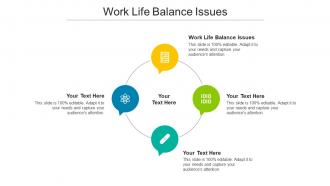 Work Life Balance Issues Ppt Powerpoint Presentation File Infographic Template Cpb