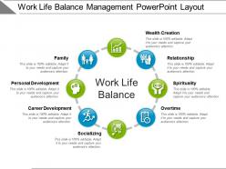 Work Life Balance Management Powerpoint Layout