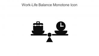 Work Life Balance Monotone Icon In Powerpoint Pptx Png And Editable Eps Format