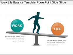 Work life balance template powerpoint slide show