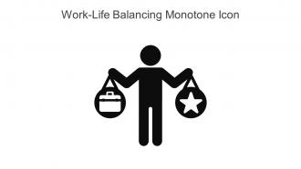 Work Life Balancing Monotone Icon In Powerpoint Pptx Png And Editable Eps Format