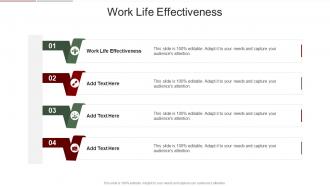 Work Life Effectiveness In Powerpoint And Google Slides Cpb