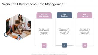 Work Life Effectiveness Time Management In Powerpoint And Google Slides Cpb