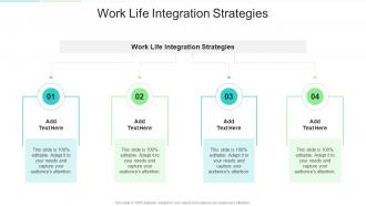 Work Life Integration Strategies In Powerpoint And Google Slides Cpb