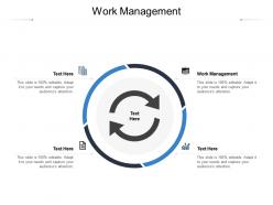 Work management ppt powerpoint presentation show graphics cpb