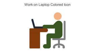 Work On Laptop Colored Icon In Powerpoint Pptx Png And Editable Eps Format