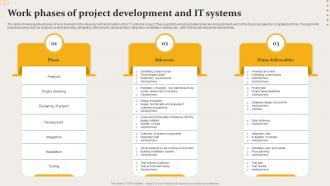 Work Phases Of Project Development And IT Systems
