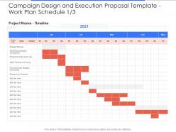 Work plan schedule analytics campaign design and execution proposal template ppt visual aids