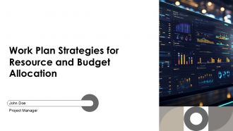 Work Plan Strategies For Resource And Budget Allocation PPT Mockup AT