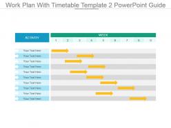 Work plan with timetable template 2 powerpoint guide