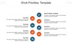 Work priorities template ppt powerpoint presentation graphics cpb