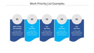 Work priority list examples ppt powerpoint presentation professional rules cpb