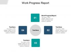 Work progress report ppt powerpoint presentation styles information cpb