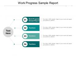 Work progress sample report ppt powerpoint presentation model slide download cpb