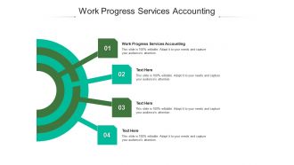 Work progress services accounting ppt powerpoint presentation file design ideas cpb