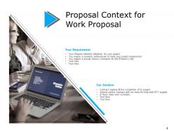 Work Proposal Powerpoint Presentation Slides