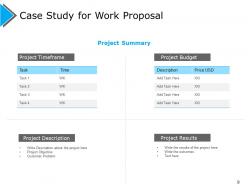 Work Proposal Powerpoint Presentation Slides