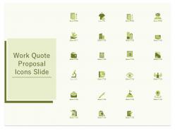 Work quote proposal icons slide ppt powerpoint presentation slides portrait