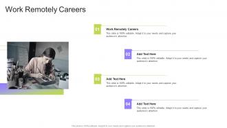 Work Remotely Careers In Powerpoint And Google Slides Cpb