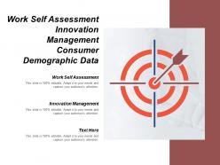 Work self assessment innovation management consumer demographic data cpb